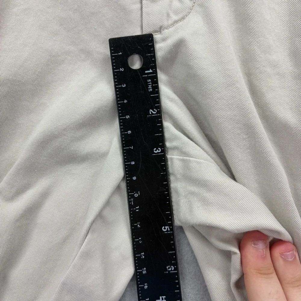 J.CREW Chino Pants Men's‎ 36x32 Beige Cotton Preppy Work Casual Relaxed Wide Leg